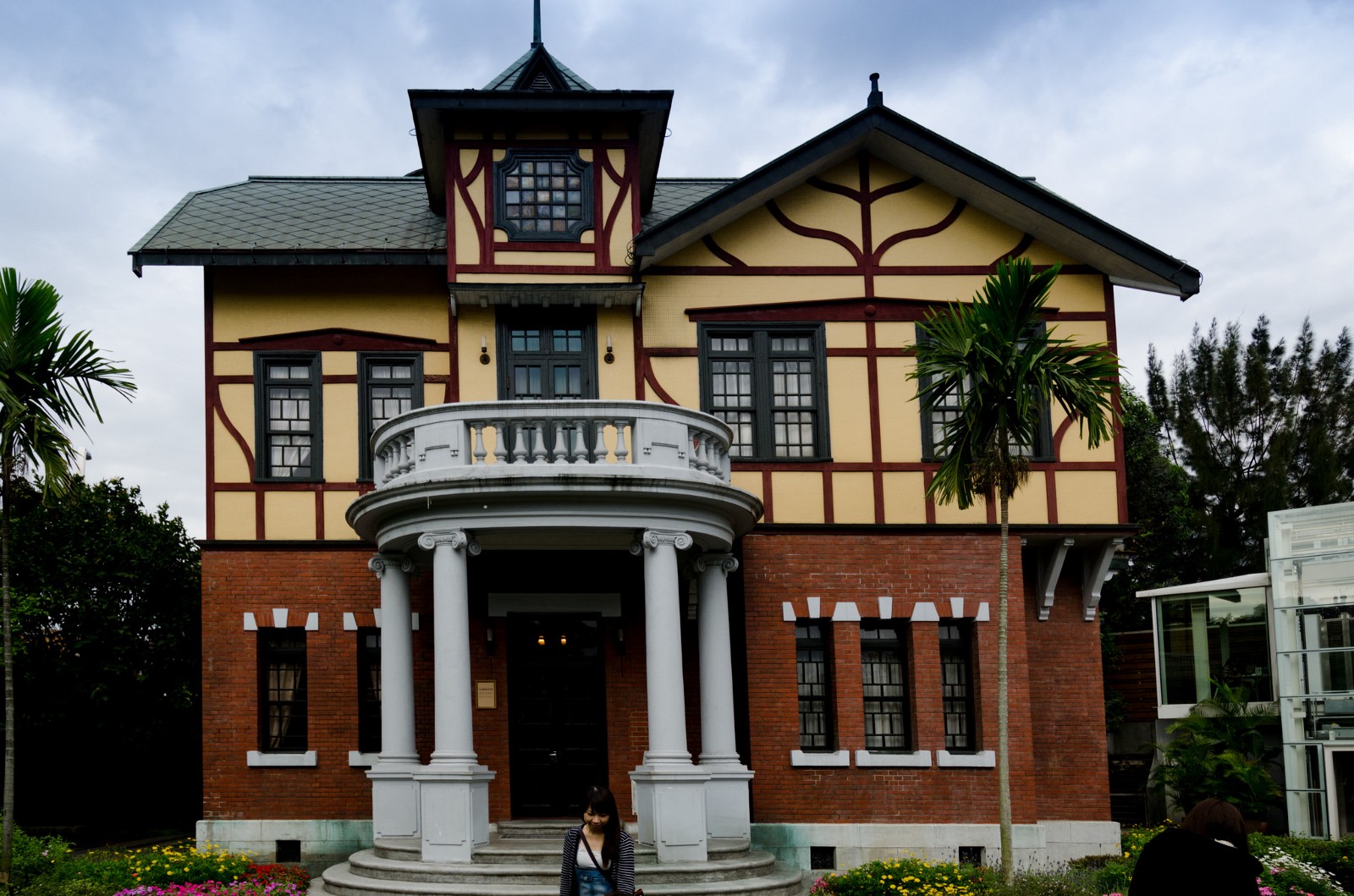 Brown and yellow exterior of Taipei Story House