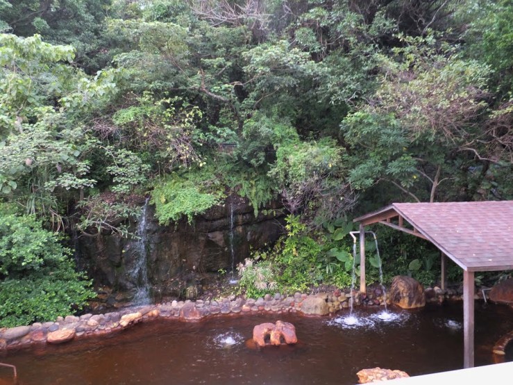 Sulphurous hot spring at Jinshan Hot Springs