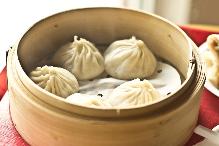 Xiao Long Bao or Soup Dumplings in a steam cookware