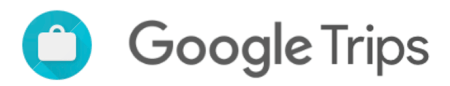 Google Trips Light Blue and White Logo